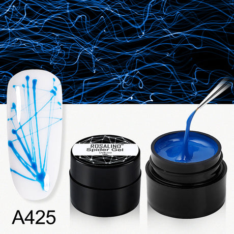ROSALIND Gel Spider Line For Nails Art Gel Polish UV Colors Painting Gel Nail Polish Spider Gel Lacquer Web Stickers Gel Polish - V.I.P Digital Presence