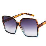 Higody Fashion Women Oversize Sunglasses Gradient Plastic Brand Designer Female Sun Glasses UV400 lentes