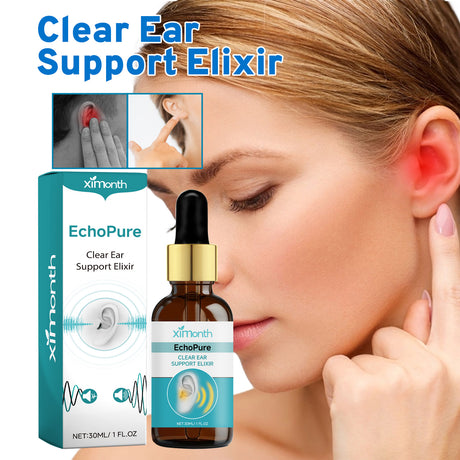 Clear Ear Support Elixir, Relieve Tinnitus Ear Discomfort Inner Ear Obstruction Clean Ear Health Care Solution - V.I.P Digital Presence