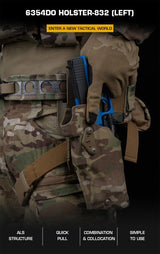6354DO Left - handed Tactical Pistol Glock 17 Holster with X300U - A QLS Adapter, Leg Shroud, Drop, and MHA Leg Strap Kit - V.I.P Digital Presence