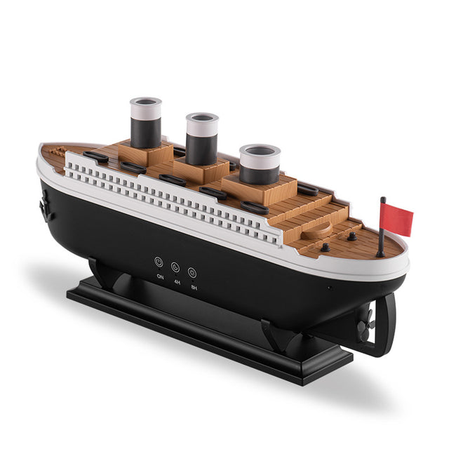 Titanic ship model humidifier (250ml), also an essential oil diffuser with jellyfish smoke ring spray for home aroma. - V.I.P Digital Presence