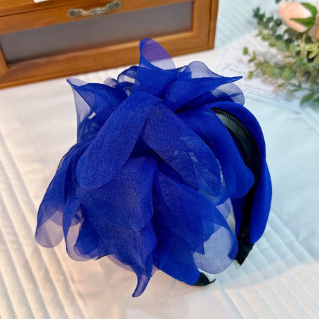 Fashion fabric oversized colorful flower fashion headband - V.I.P Digital Presence