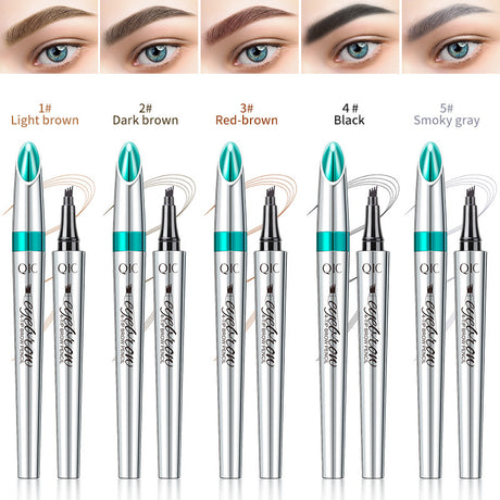 Imitation wild eyebrow waterproof and non smudging four claw forked liquid eyebrow pencil - V.I.P Digital Presence