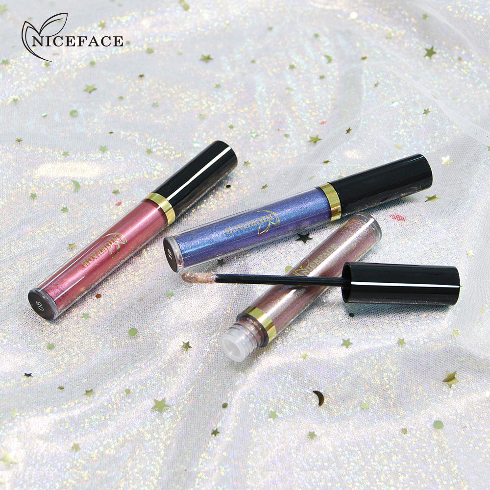 NICEFACE Colorful Shiny Eye Shadow Liquid Pearl Eye Shadow Diamond Liquid Eye Shadow Waterproof Not Smudge - V.I.P Digital Presence