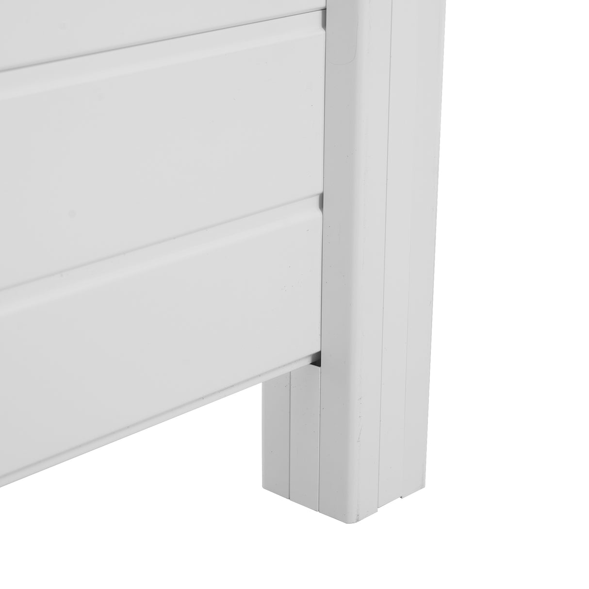 Privacy Fence Panels Kit Air Conditioner Trash Can Enclosure Vinyl white color - V.I.P Digital Presence