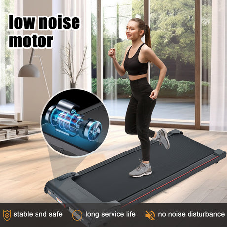 Brushless electric walking mat, 300 pound capacity, portable treadmill for home use, 0.5 to 4.0 miles per hour - V.I.P Digital Presence