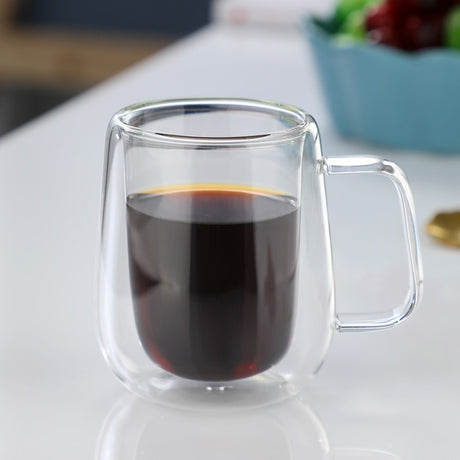 Creative Double Layer Mug with Double Layer Glass Cup and High Borosilicate Glass - V.I.P Digital Presence