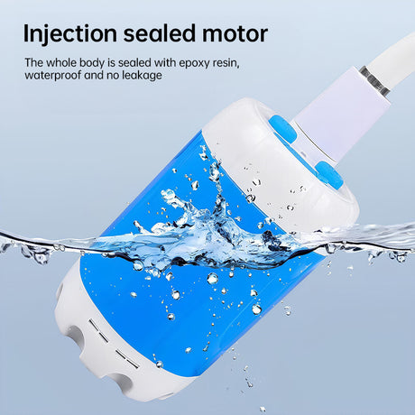 Upgraded Rechargeable Electric Camping Shower Pump with Smart Digital Display - V.I.P Digital Presence