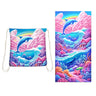 Two-in-One Foldable Beach Towel Printed Bath Towel All-In-One Beach Towel with Storage Bag - V.I.P Digital Presence