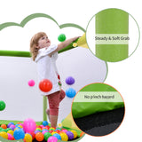 55'' Toddlers Trampoline with Safety Enclosure Net and Balls, Indoor Outdoor Mini Trampoline for Kids - V.I.P Digital Presence
