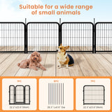 Outdoor 12 piece dog fence, 24 inch portable indoor game fence for small dog pets. Black, 22.2 inches wide x 23.6 inches high. - V.I.P Digital Presence