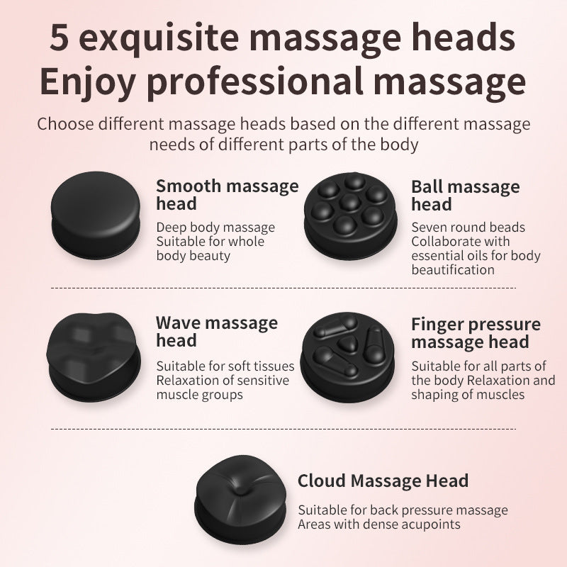 Fat pushing machine, body massage device, household handheld wireless massage, neck, waist, shoulder kneading, fascia gun - V.I.P Digital Presence