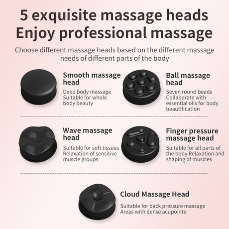 Fat pushing machine, body massage device, household handheld wireless massage, neck, waist, shoulder kneading, fascia gun - V.I.P Digital Presence