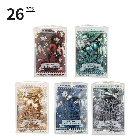 Christmas Ball Set 6cm Painted Alien Ball Powder Snowflake Set Box Christmas Supplies - V.I.P Digital Presence