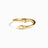 925 Sterling Silver Inlaid Zircon Bypass Ring - V.I.P Digital Presence