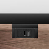 Floating Bed Frame King Size with LED Lights ＆ charging station, Metal Platform Queen Bed, 79.9'' L x 76.2'' W x 7.9'' H. - V.I.P Digital Presence