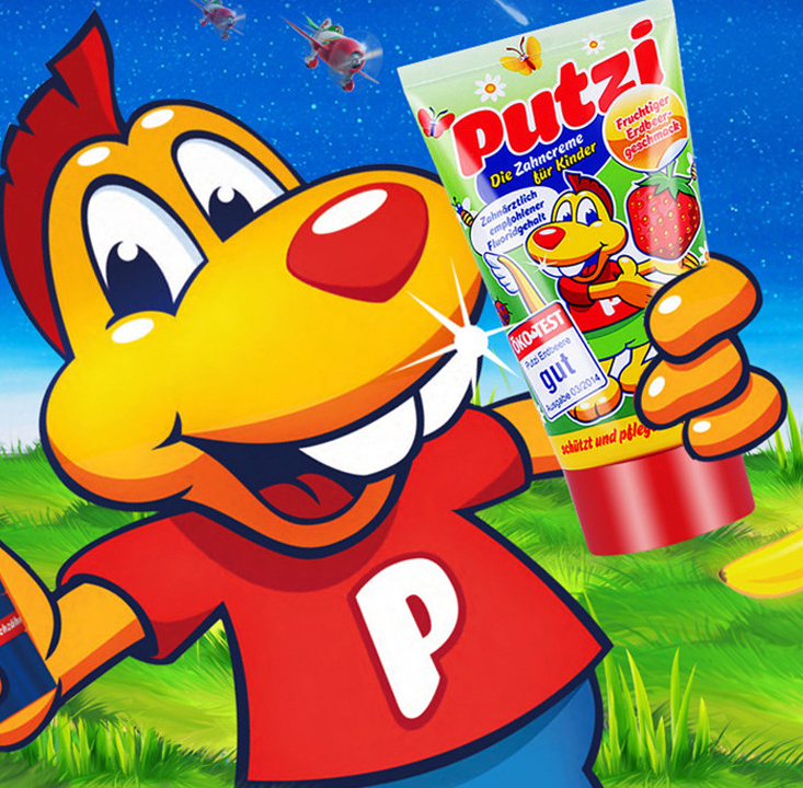 Putzi children's toothpaste 1-3-6 years old strawberry toothpaste baby can swallow toothpaste - V.I.P Digital Presence