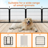 Outdoor dog fence, 8-piece board dog fence. 31 inch portable pet sports fence. Black, 26.3 inches wide x 31.5 inches high. - V.I.P Digital Presence