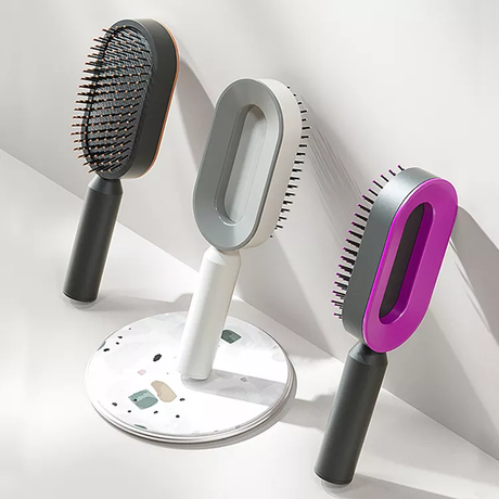 Upgraded Press Type Cleaning Design Air Cushion Comb For Women's Long Hair Air Bag Massage Comb Household Comb - V.I.P Digital Presence