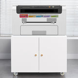 Office furniture Copier Cabinet white mobile pedestal file Printer Stand - V.I.P Digital Presence
