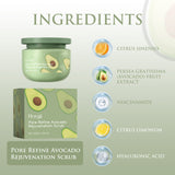 Avocado Ice Cream Scrub, Full Body Cleanse Exfoliating Dead Skin Shower Refresh Body Scrub - V.I.P Digital Presence