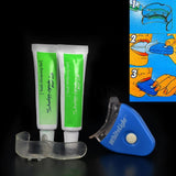 QIC Electric Dental Teeth Whiting Kit Including Battery Original White LED Light Tooth Whiten Toothpaste Gel Whitener Oral Care - V.I.P Digital Presence