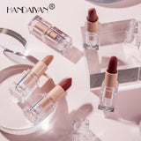 HANDAIYAN Matte Lipstick 12 Color Lipstick Not Easy To Fade Nude Pink Lipstick - V.I.P Digital Presence