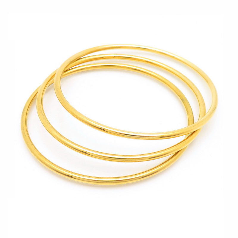 3mm smooth plain circular ring bracelet with multiple layers for wearing wristbands and accessories - V.I.P Digital Presence