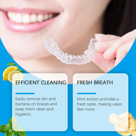 Denture Cleaner Spray, Denture Cleaner Cosmetic Teeth Denture Cleaner Spray Portable - V.I.P Digital Presence