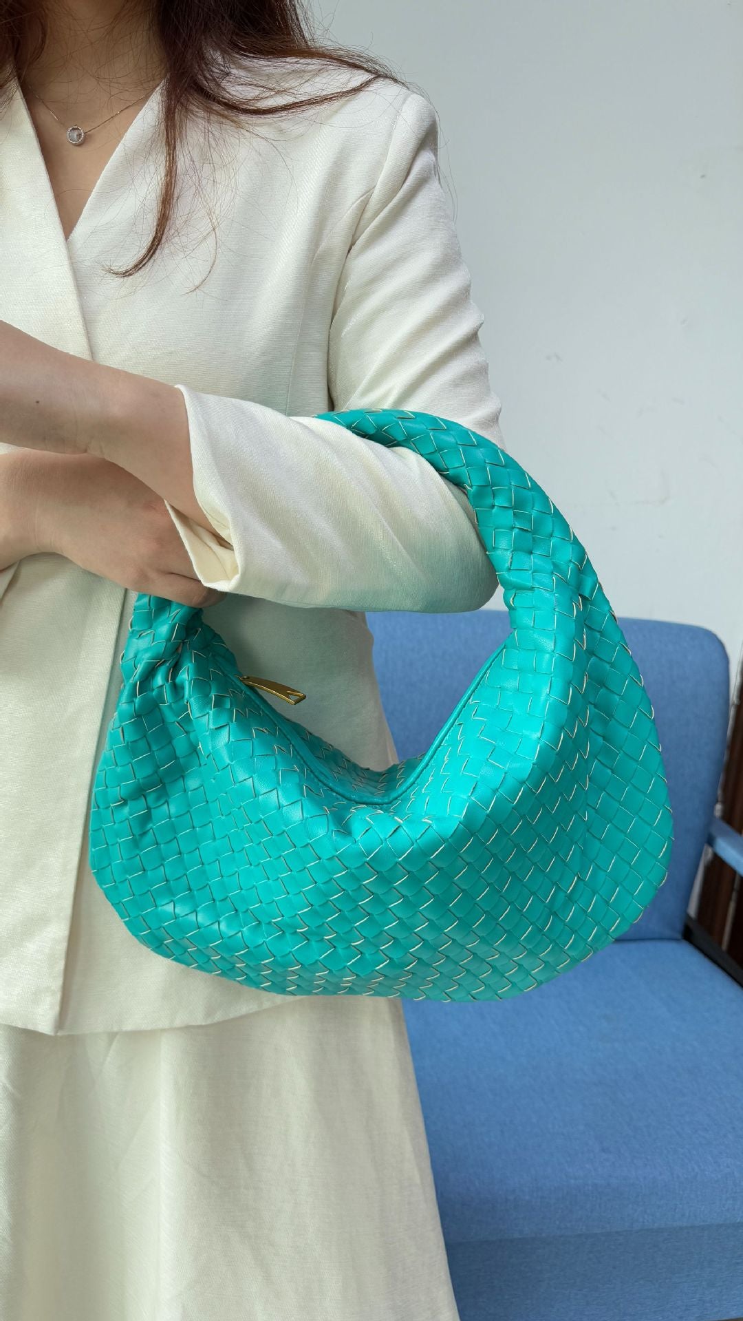 Large size women's woven bag large capacity hand-held armpit bag women's bag - V.I.P Digital Presence