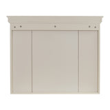 35'' x 28'' Blue Wall Mounted Bathroom Storage Cabinet with Mirror Door, Modern Bathroom Wall Cabinet with Mirror - V.I.P Digital Presence