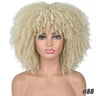 Female Hair African Small Curly Hair Explosion Head Black Chemical Fiber Wig Full Head Set - V.I.P Digital Presence