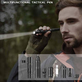 Multifunctional Tactical Pen Flashlight Defense Pen Broken Window Hammer EDC Outdoor Supplies Self-Defense Survival Tools Aluminum Alloy - V.I.P Digital Presence