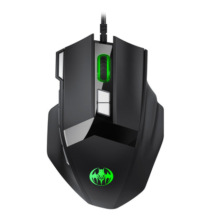 USB wired optical gaming mouse with 8 buttons illuminated breathing light firepower button - V.I.P Digital Presence