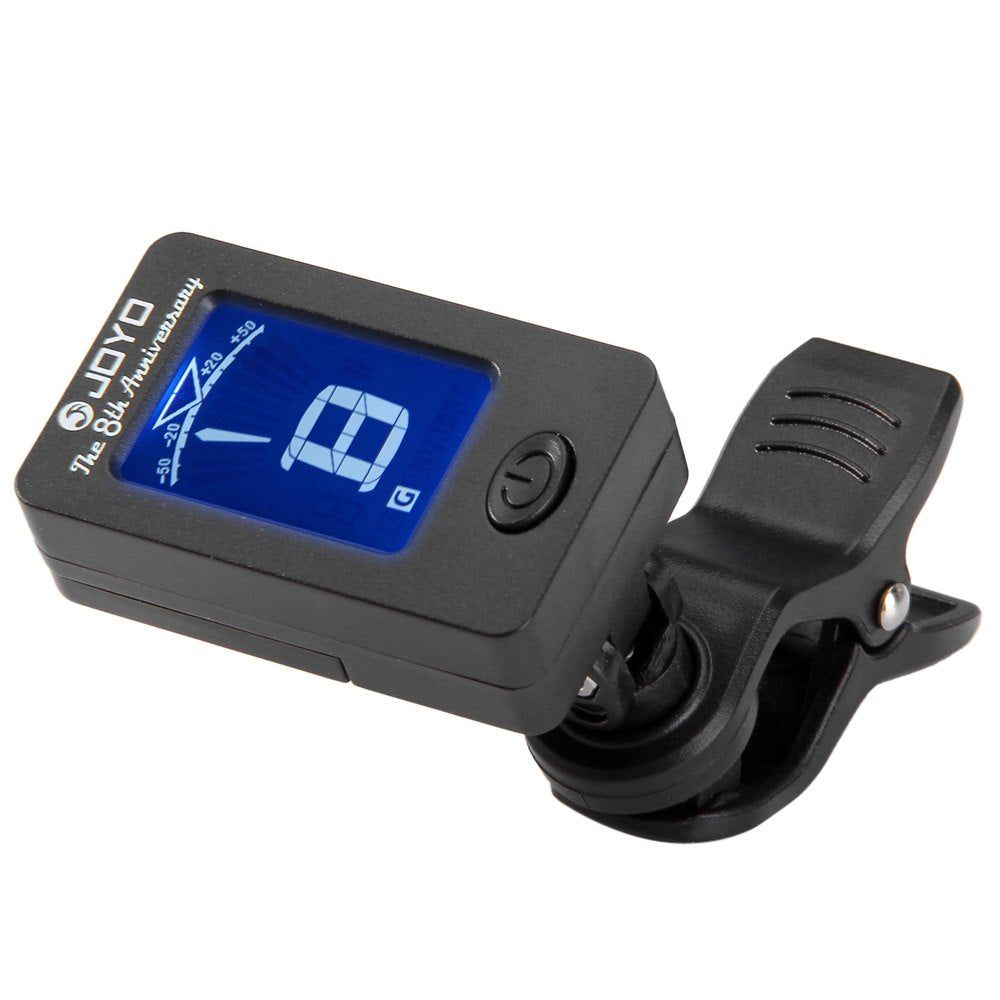 JOYO JT - 01 Clip-on 360 Degree Rotation LCD Digital Guitar Tuner for Bass Ukulele - V.I.P Digital Presence