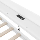 Upholstered Daybed with Trundle, Wood Slat Support,Upholstered Frame Sofa Bed Twin Blue - V.I.P Digital Presence