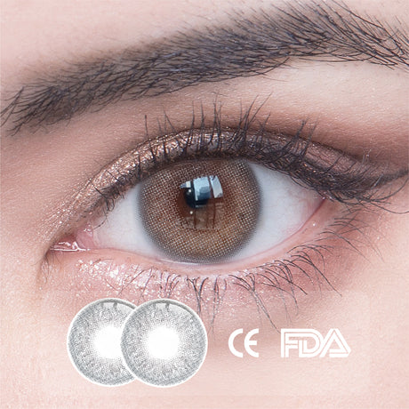 1Pcs FDA Certificate Eyes Beautiful Pupil Colorful Girl Cosplay Contact Lenses GRAY - V.I.P Digital Presence
