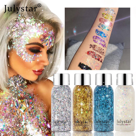 Crushed Diamond Glitter Dazzling Performance Stage Nightclub Makeup Sequins Eyeshadow Makeup - V.I.P Digital Presence