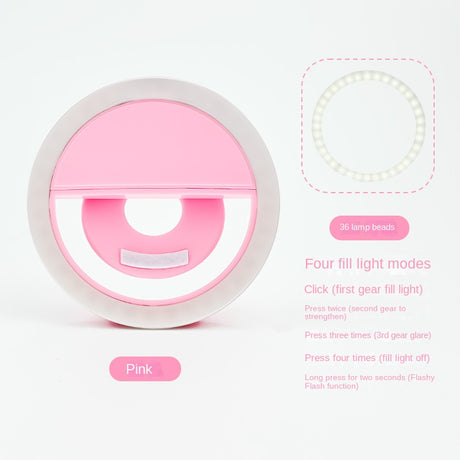 RK-12 Mobile Phone Fill Light Wholesale Live Beauty Selfie Lighting Round Flash Charging LED Fill Light - V.I.P Digital Presence