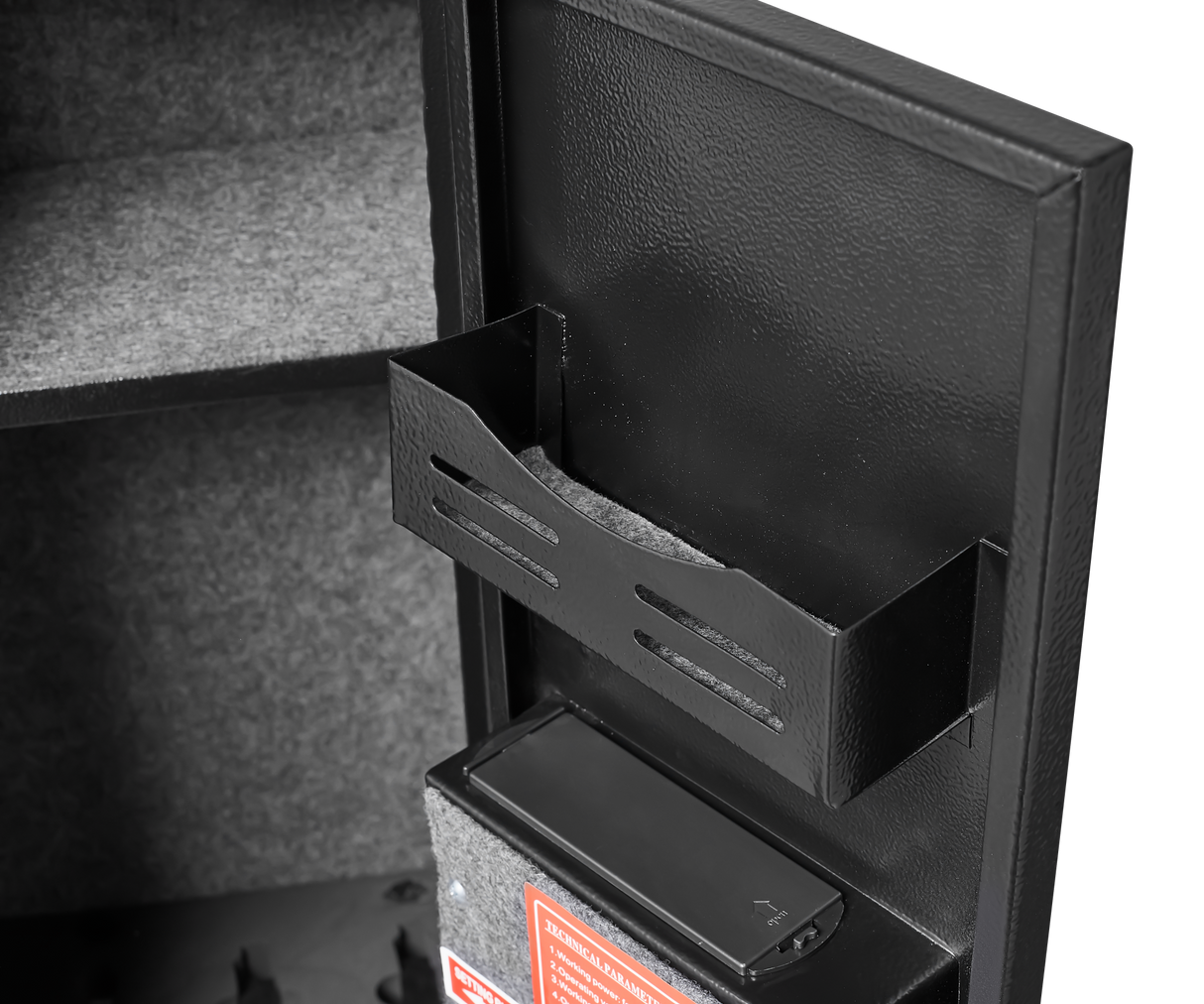 5 gun safes with 3 pistol pockets, quick access biometric adjustable heavy-duty gun rack mounted gun safes - V.I.P Digital Presence