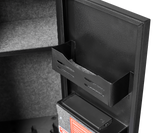 5 gun safes with 3 pistol pockets, quick access biometric adjustable heavy-duty gun rack mounted gun safes - V.I.P Digital Presence