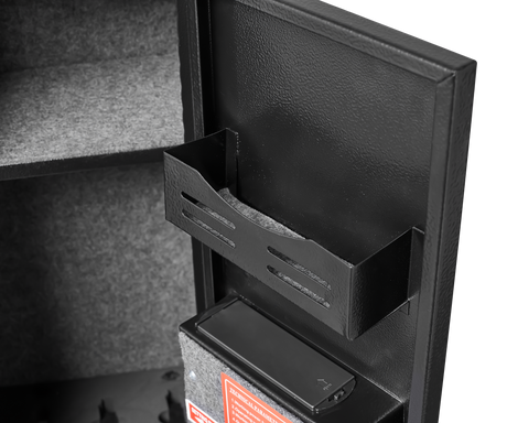 5 gun safes with 3 pistol pockets, quick access biometric adjustable heavy-duty gun rack mounted gun safes - V.I.P Digital Presence