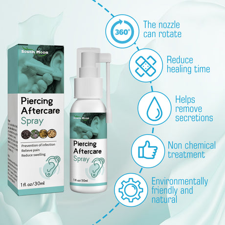 Piercing Aftercare Spray, Ear Hole Cleaning Prevent Odor To Reduce Swelling Pain Relief Spray - V.I.P Digital Presence