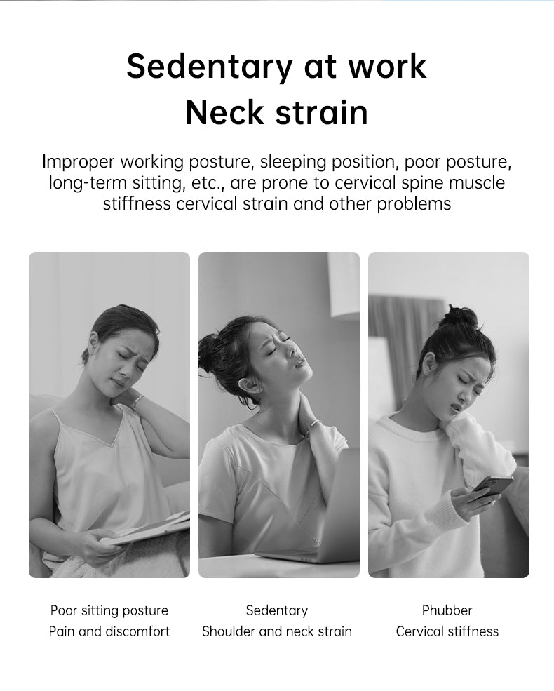Neck Massager with Heat, Portable Neck Lymphatic Massager for Pain & Fatigue Relief - V.I.P Digital Presence