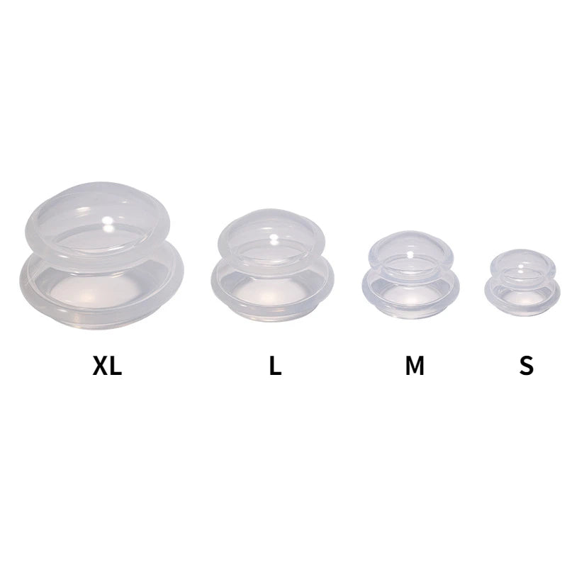 Silicone Cupping Set Suction cups Vacuum Suction Jars Therapy Slimming Body Face Massage Cupping Anti Cellulite Weight Loss - V.I.P Digital Presence