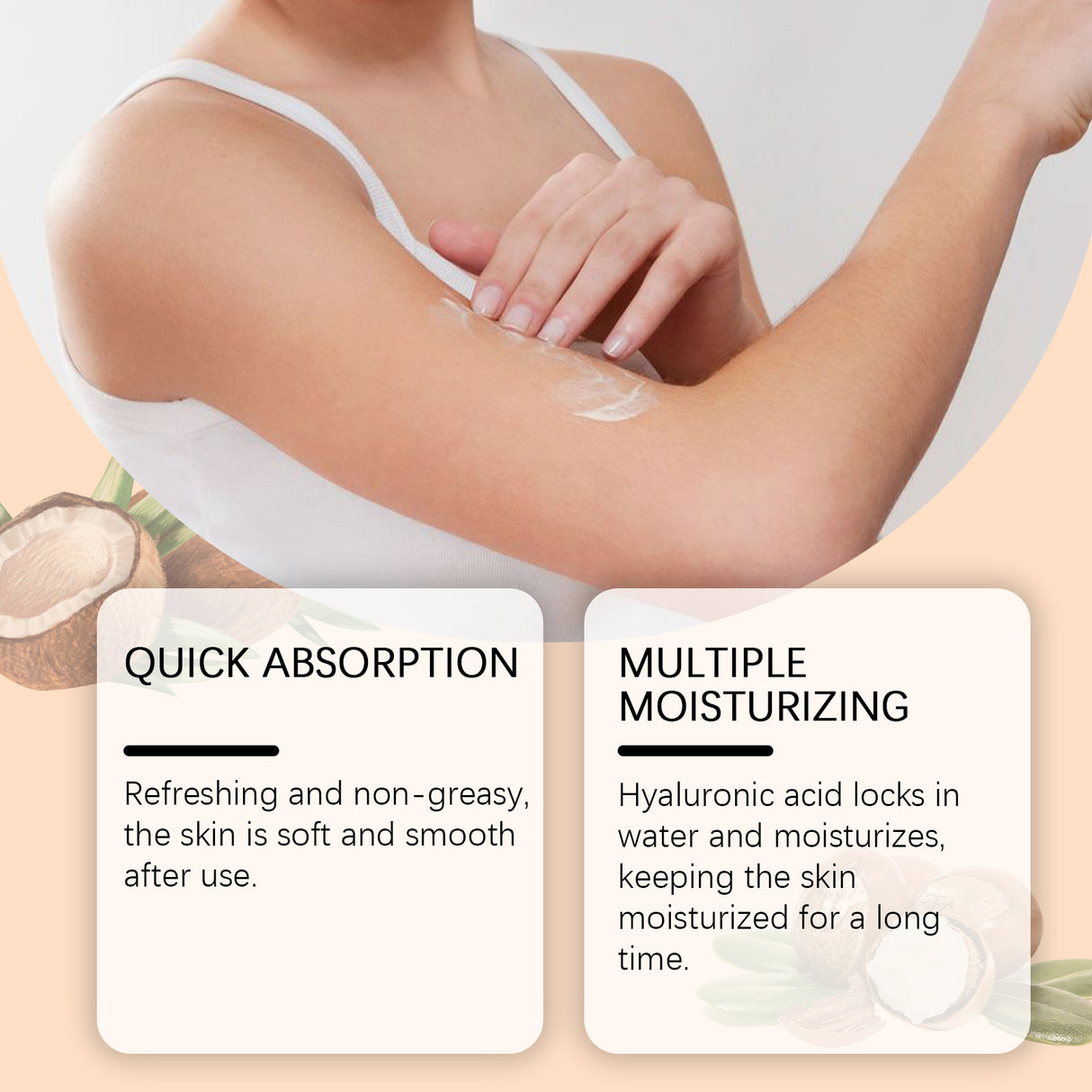 Shea Butter Moisturizer, Soothing Skin Discomforter Redness Moisturizing Refreshing Daily Maintenance Topical Cream