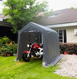 7x12 ft Outdoor Gazebo Portable Storage Shelter Shed with 2 Roll up Zipper Doors & Vents Carport - V.I.P Digital Presence