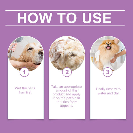 Pet Lavender Shampoo Gently Cleans Pet Cat And Dog Hair Fluffy Smooth And Fragrant - V.I.P Digital Presence