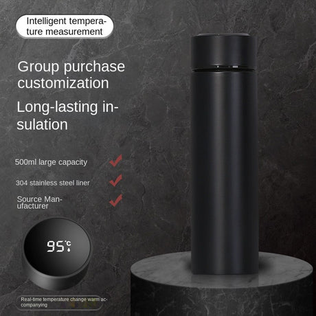 Smart Temperature Measurement Insulated Cup 304 Stainless Steel Water Cup Portable Home Cup Gift Cup Wholesale Engraving - V.I.P Digital Presence