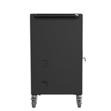 Mobile Charging Cart and Cabinet for Tablets Laptops 30-Device With Combination Lock--Black - V.I.P Digital Presence
